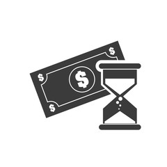 bills money with finace icon vector illustration design