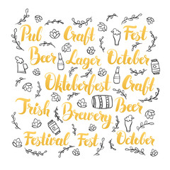 Oktoberfest Lettering Set