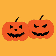 Set of halloween pumpkins sign 6.09