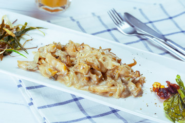 Creamy White Wine and Mushroom Sauce