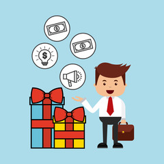 commerce and finance flat icons vector illustration design