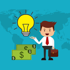 commerce and finance flat icons vector illustration design