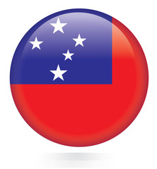 Samoa flag button