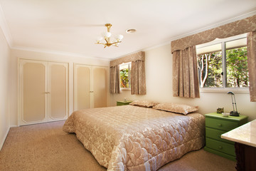 contemporary and classic bedroom in apartment
