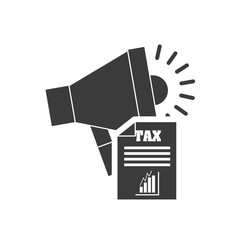 megaphone with finance icon vector illustration design