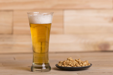 beer and peanuts