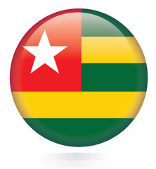 Togo flag button 