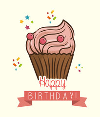 happy birthday design isolated vector illustration eps 10