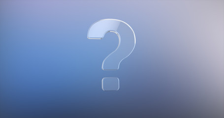Question Mark Glass 3d Icon