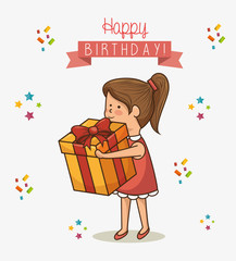 happy birthday design isolated vector illustration eps 10
