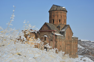 Fototapeta na wymiar Saint Gregory church in beautiful winter day