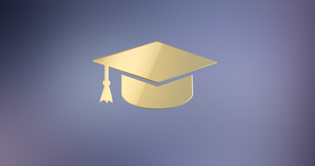 Education Gold  3d Icon