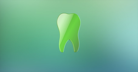 Tooth Green 3d Icon