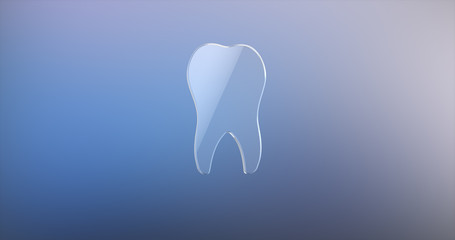 Tooth Glass 3d Icon