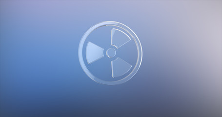 Radiation Glass 3d Icon
