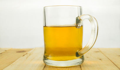 Beer mug on white background