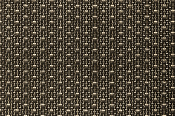 Deep yellow fishnet cloth material as a texture background. Nylon texture pattern or nylon background for design with copy space for text or image.