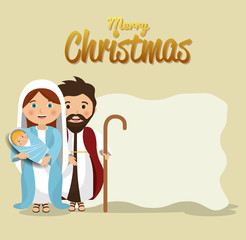 silhouette manger merry christmas design design vector illustration eps 10