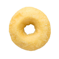 homemade donut isolated on white background with clipping path