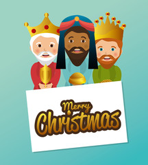 three wise kings manger design design vector illustration eps 10