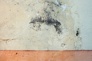 Wall with peeling paint