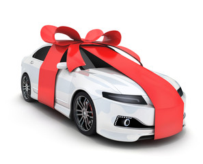 Car and ribbon gift - 120489769