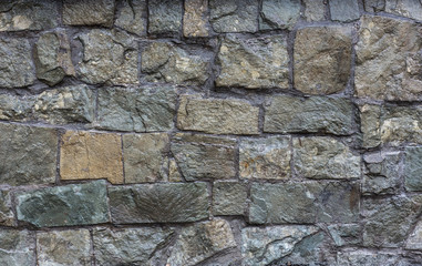 wall of stone blocks