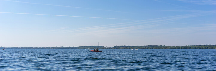 Obraz premium Kayaking in Leipzig, Germany 