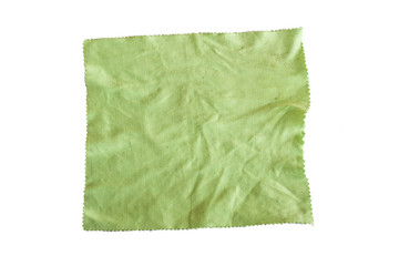 Microfiber cloth cleaning lens and glasses