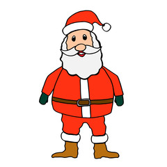 Santa claus on white background