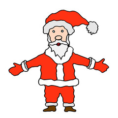 Santa claus on white background