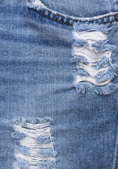 Closeup blue jean pattern design background