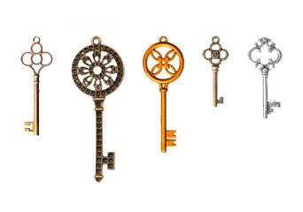 Set of decorative keys