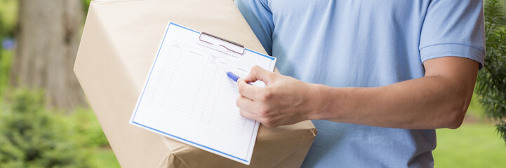Last signature and the package is all yours