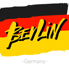 Obrazy na Plexi  berlin_lettering_template