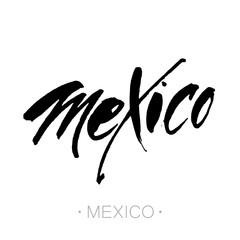 Obraz premium mexico_lettering_template