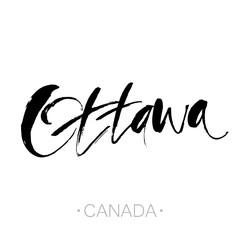 Obraz premium ottawa_lettering_template