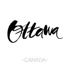 Obraz premium ottawa_lettering_template