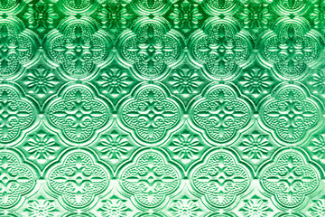 close up of traditional old low relief glass seamless pattern texture