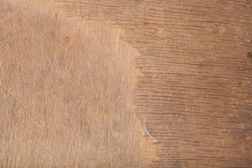 Textured surface of old wooden cutting board