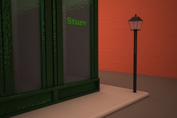 Store in a street