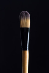 brush for make-up isolated on black background