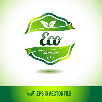 Eco badge label seal