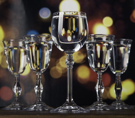 Alcohol set with background