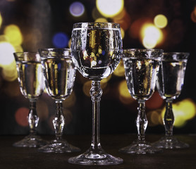 Alcohol set with background