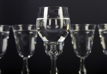 Alcohol set with background