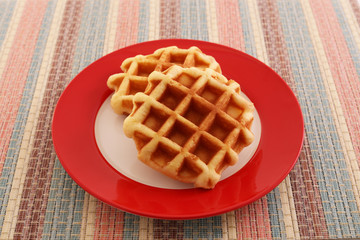 おいしそうなワッフル