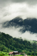 Fototapeta na wymiar Mountain landscape in switzerland