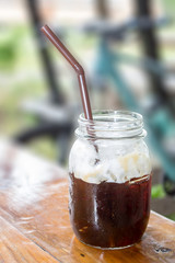 Iced Americano black coffee