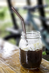 Iced Americano black coffee